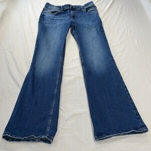 Wrangler Boot Cut Jeans Women's 13x34 Medium Wash Stretch Denim Western Style